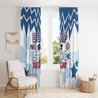 USA Volleyball Window Curtain Bump Set Spike Repeat