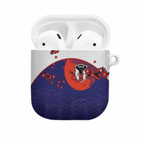 Japan Football AirPods Case Minimalist Floral Great Wave Ukiyo-e Style