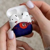 Japan Football AirPods Case Minimalist Floral Great Wave Ukiyo-e Style