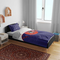 Japan Football Bedding Set Minimalist Floral Great Wave Ukiyo-e Style