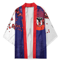 Custom Japan Football Kimono Minimalist Floral Great Wave Ukiyo-e Style
