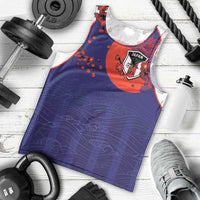 Custom Japan Football Men Tank Top Minimalist Floral Great Wave Ukiyo-e Style
