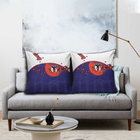 Japan Football Pillow Cover Minimalist Floral Great Wave Ukiyo-e Style
