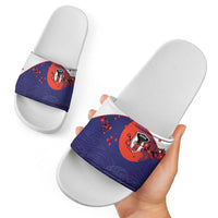Japan Football Slide Sandals Minimalist Floral Great Wave Ukiyo-e Style