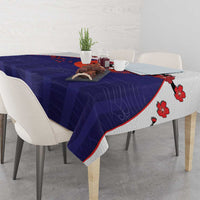 Japan Football Tablecloth Minimalist Floral Great Wave Ukiyo-e Style