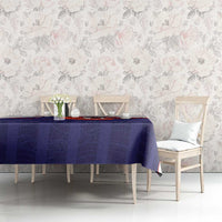 Japan Football Tablecloth Minimalist Floral Great Wave Ukiyo-e Style