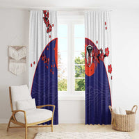 Japan Football Window Curtain Minimalist Floral Great Wave Ukiyo-e Style