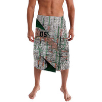 Custom Jordan Football Lavalava Jordanian National Flag Colors Retro Glitch Art