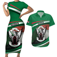 Sudan Couples Matching Short Sleeve Bodycon Dress and Hawaiian Shirt Victory Is Ours - Wonder Print Shop