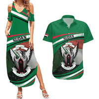 Sudan Couples Matching Summer Maxi Dress and Hawaiian Shirt Victory Is Ours - Wonder Print Shop