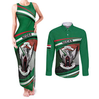Sudan Couples Matching Tank Maxi Dress and Long Sleeve Button Shirt Victory Is Ours - Wonder Print Shop