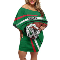 Sudan Family Matching Off Shoulder Short Dress and Hawaiian Shirt Victory Is Ours - Wonder Print Shop