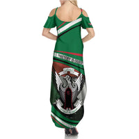 Sudan Family Matching Summer Maxi Dress and Hawaiian Shirt Victory Is Ours - Wonder Print Shop