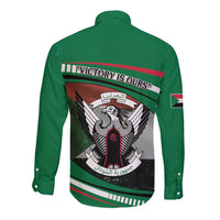 Sudan Long Sleeve Button Shirt Victory Is Ours - Wonder Print Shop