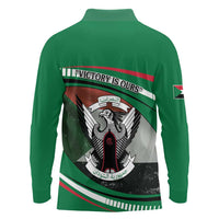 Sudan Long Sleeve Polo Shirt Victory Is Ours - Wonder Print Shop