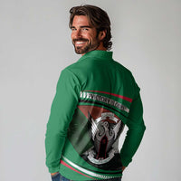 Sudan Long Sleeve Polo Shirt Victory Is Ours - Wonder Print Shop
