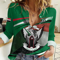 Sudan Women Casual Shirt Victory Is Ours - Wonder Print Shop