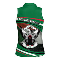 Sudan Women Sleeveless Polo Shirt Victory Is Ours - Wonder Print Shop