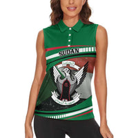 Sudan Women Sleeveless Polo Shirt Victory Is Ours - Wonder Print Shop