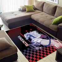 Slovenia Area Rug The Lipizzaner Horse - Wonder Print Shop