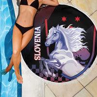 Slovenia Beach Blanket The Lipizzaner Horse - Wonder Print Shop