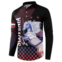 Personalized Slovenia Button Sweatshirt The Lipizzaner Horse - Wonder Print Shop