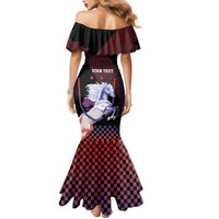 Personalized Slovenia Family Matching Mermaid Dress and Hawaiian Shirt The Lipizzaner Horse - Wonder Print Shop