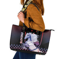 Slovenia Leather Tote Bag The Lipizzaner Horse - Wonder Print Shop