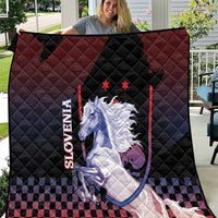 Slovenia Quilt The Lipizzaner Horse - Wonder Print Shop