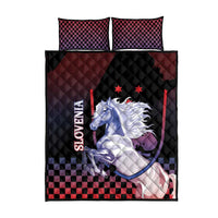 Slovenia Quilt Bed Set The Lipizzaner Horse - Wonder Print Shop