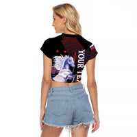 Personalized Slovenia Raglan Cropped T Shirt The Lipizzaner Horse - Wonder Print Shop