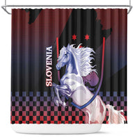 Slovenia Shower Curtain The Lipizzaner Horse - Wonder Print Shop