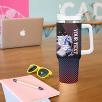 Personalized Slovenia Tumbler With Handle The Lipizzaner Horse - Wonder Print Shop