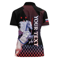 Personalized Slovenia Women Polo Shirt The Lipizzaner Horse - Wonder Print Shop