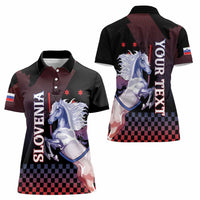 Personalized Slovenia Women Polo Shirt The Lipizzaner Horse - Wonder Print Shop
