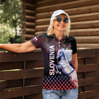 Personalized Slovenia Women Polo Shirt The Lipizzaner Horse - Wonder Print Shop