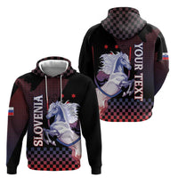 Personalized Slovenia Zip Hoodie The Lipizzaner Horse - Wonder Print Shop