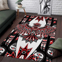 Canada Haida Area Rug Thunderbird Northwest Coast Indigenous - Wonder Print Shop