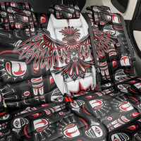 Canada Haida Back Car Seat Cover Thunderbird Northwest Coast Indigenous - Wonder Print Shop
