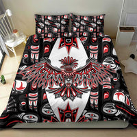 Canada Haida Bedding Set Thunderbird Northwest Coast Indigenous - Wonder Print Shop