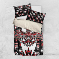 Canada Haida Bedding Set Thunderbird Northwest Coast Indigenous - Wonder Print Shop