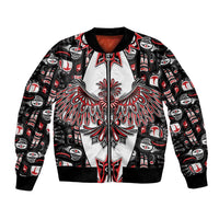 Canada Haida Bomber Jacket Thunderbird Northwest Coast Indigenous - Wonder Print Shop