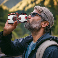 Canada Haida 4 in 1 Can Cooler Tumbler Thunderbird Northwest Coast Indigenous - Wonder Print Shop