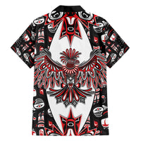 Canada Haida Family Matching Summer Maxi Dress and Hawaiian Shirt Thunderbird Northwest Coast Indigenous - Wonder Print Shop