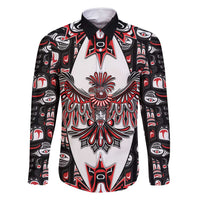 Canada Haida Family Matching Summer Maxi Dress and Hawaiian Shirt Thunderbird Northwest Coast Indigenous - Wonder Print Shop