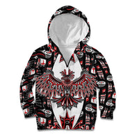 Canada Haida Kid Hoodie Thunderbird Northwest Coast Indigenous - Wonder Print Shop