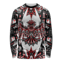 Canada Haida Long Sleeve Shirt Thunderbird Northwest Coast Indigenous - Wonder Print Shop