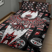 Canada Haida Quilt Bed Set Thunderbird Northwest Coast Indigenous - Wonder Print Shop