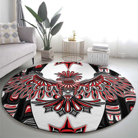 Canada Haida Round Carpet Thunderbird Northwest Coast Indigenous - Wonder Print Shop