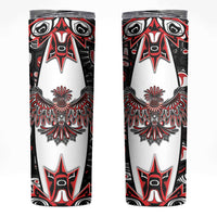 Canada Haida Skinny Tumbler Thunderbird Northwest Coast Indigenous - Wonder Print Shop